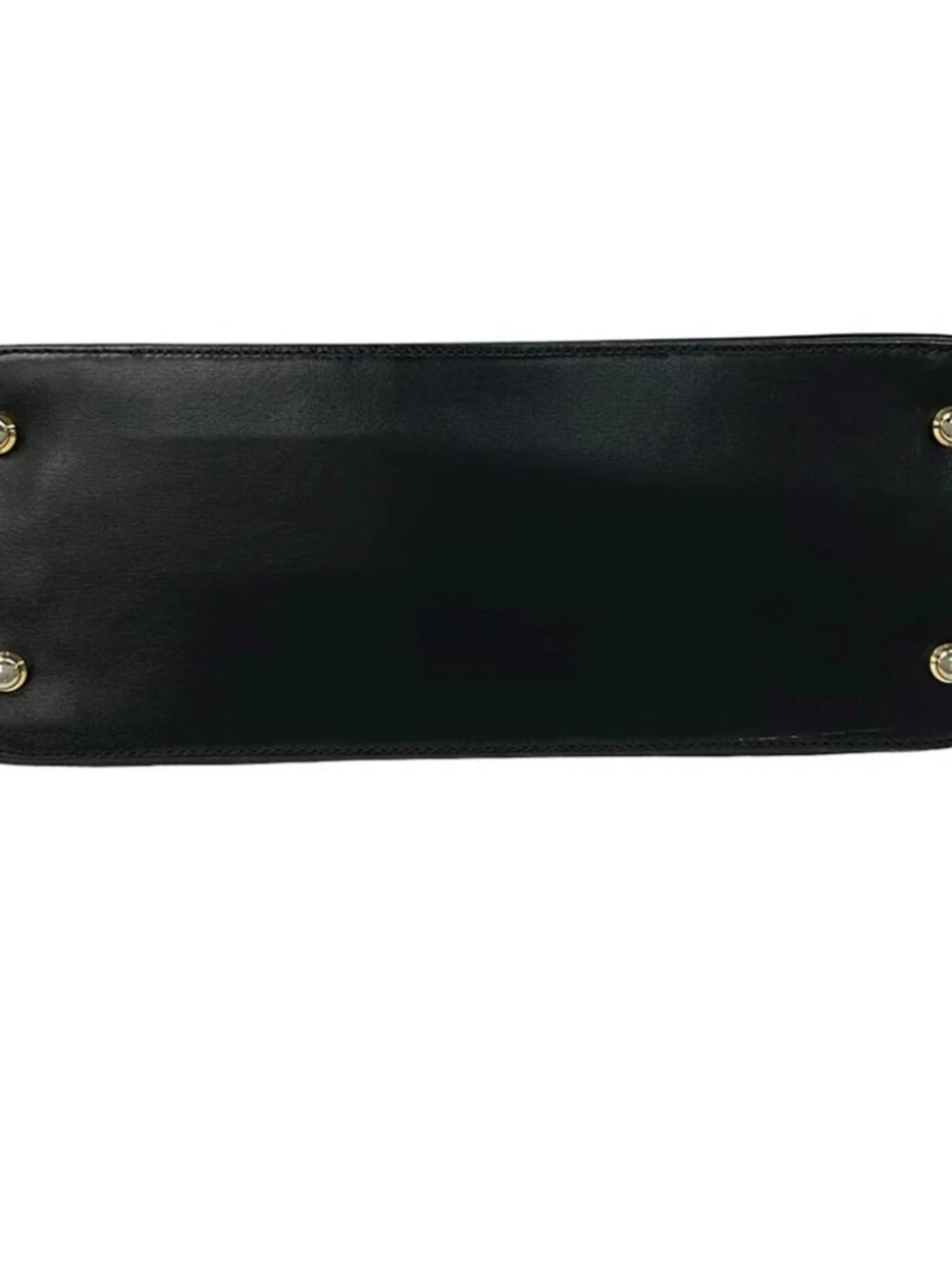 CELINE - Black Gold Leather Shoulder Bag - Picture 5 of 11